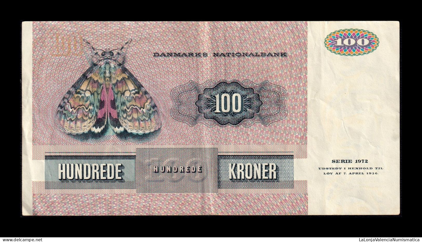 Dinamarca Denmark 100 Kroner 1990 Pick 51t Mbc Vf - Dinamarca