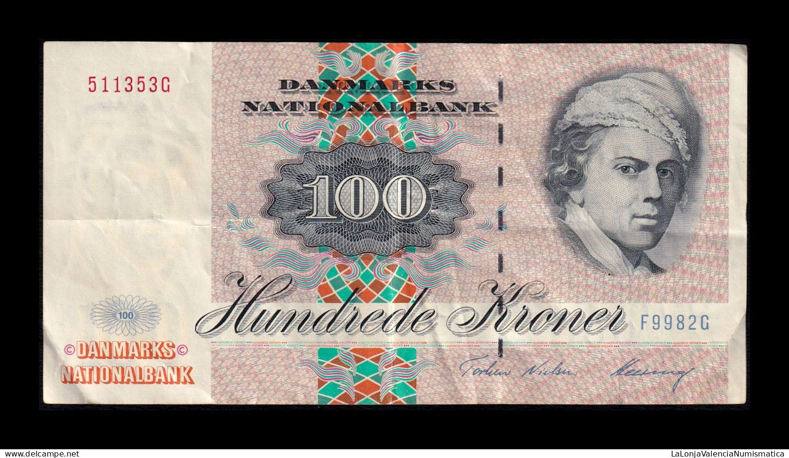 Dinamarca Denmark 100 Kroner 1998 Pick 54i(2) Mbc Vf - Danimarca