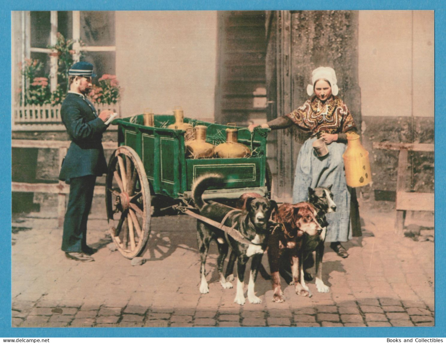 Photochrom 15x20 Cm * Flemish Milk Women, Antwerp, Belgium * Detroit Publishing Co. N° 6434 * Rif. FTG-AA03 - Professions