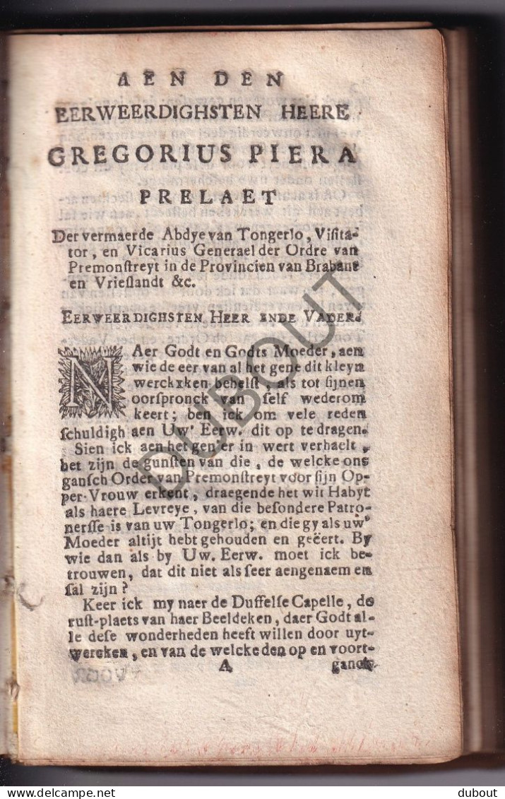 Duffel - OLV Van Goeden Wil 1717 - Druk Antwerpen Weduwe P. Jacobs (W264) - Antiguos