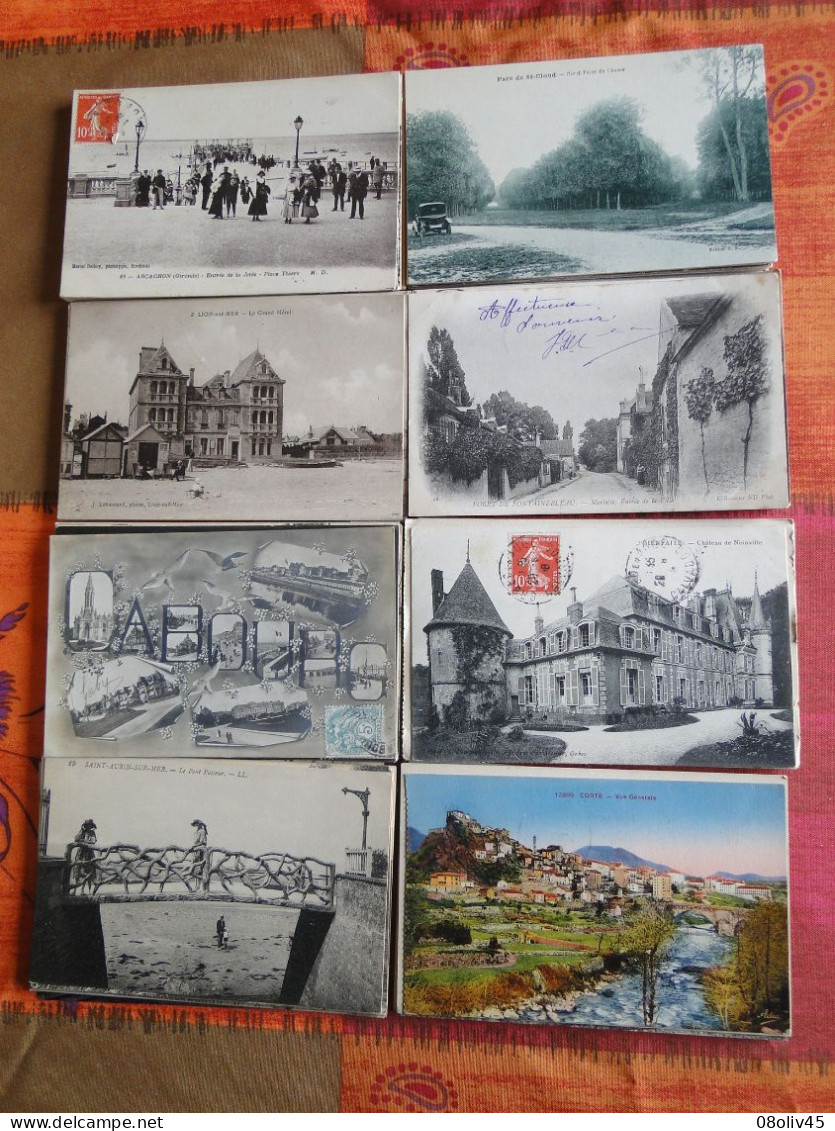 GROS LOT + De 1.300 Cpa FRANCE (Sauf Paris-Lourdes) - Petites Cartes Dont ANIMEES - ENSEMBLE INTERESSANT - A SAISIR !! - 500 Postcards Min.