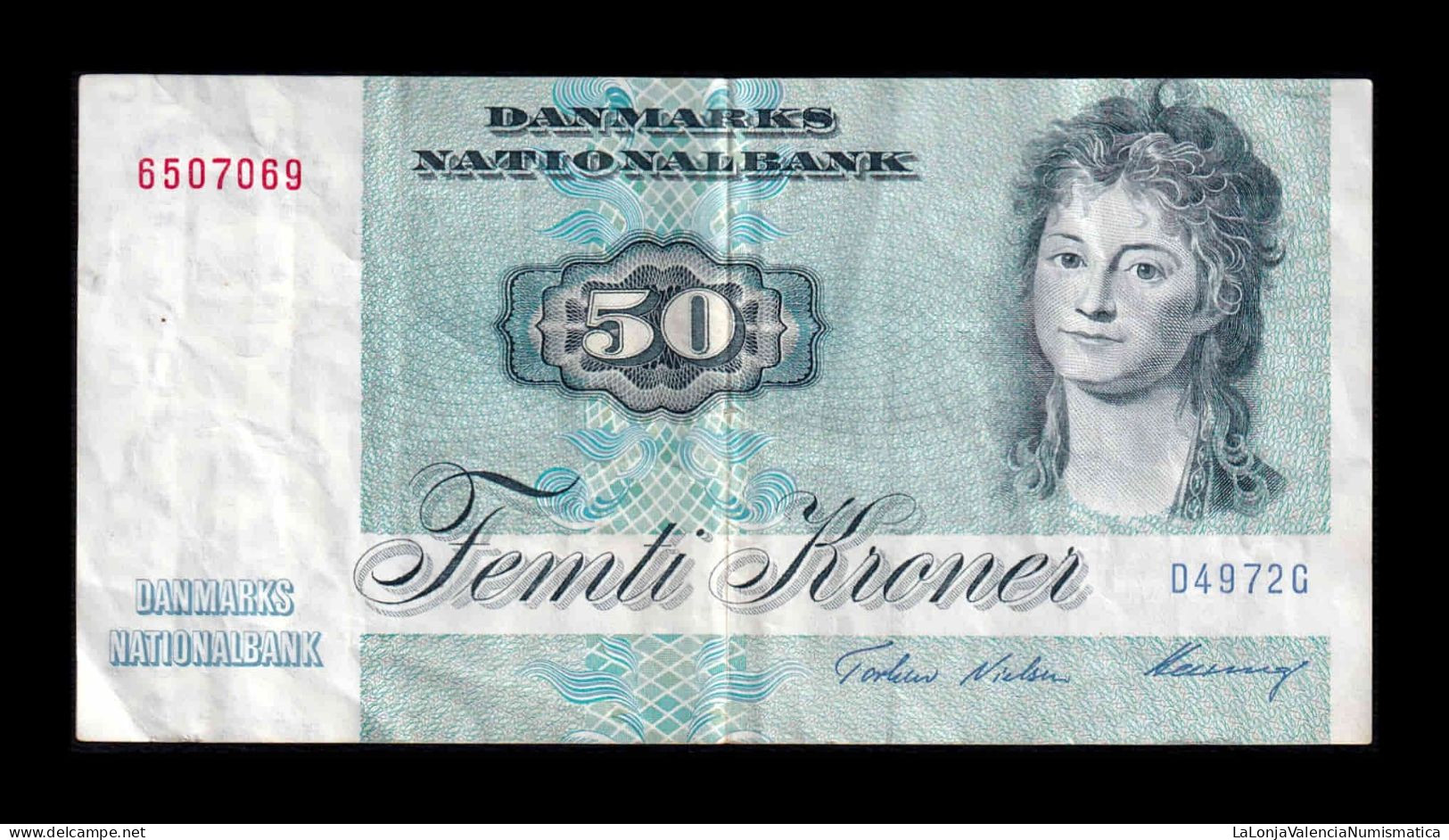 Dinamarca Denmark 50 Kroner 1997 Pick 50n(2) Mbc Vf - Denmark