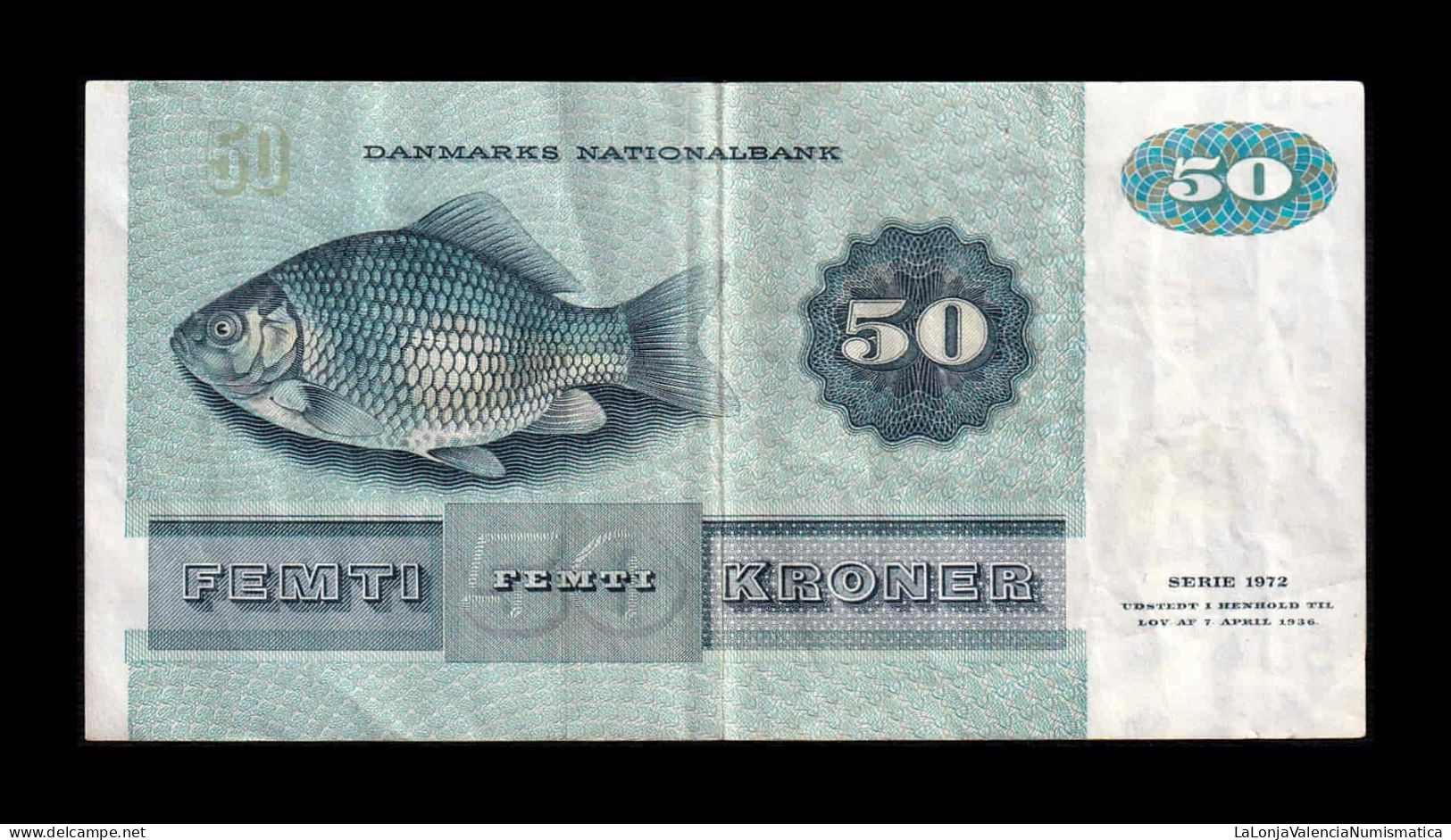 Dinamarca Denmark 50 Kroner 1997 Pick 50n(2) Mbc Vf - Dinamarca