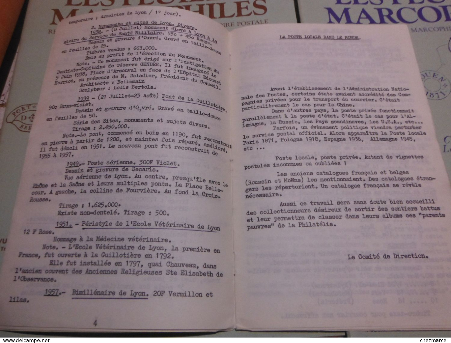 RARE  22 Numeros Les Cahiers Erinnophiles Du Sud.est 1961/62 Et 63/64 4 Annees De Bulletins Section Lyonnaise De L Aec - Philatelic Fairs