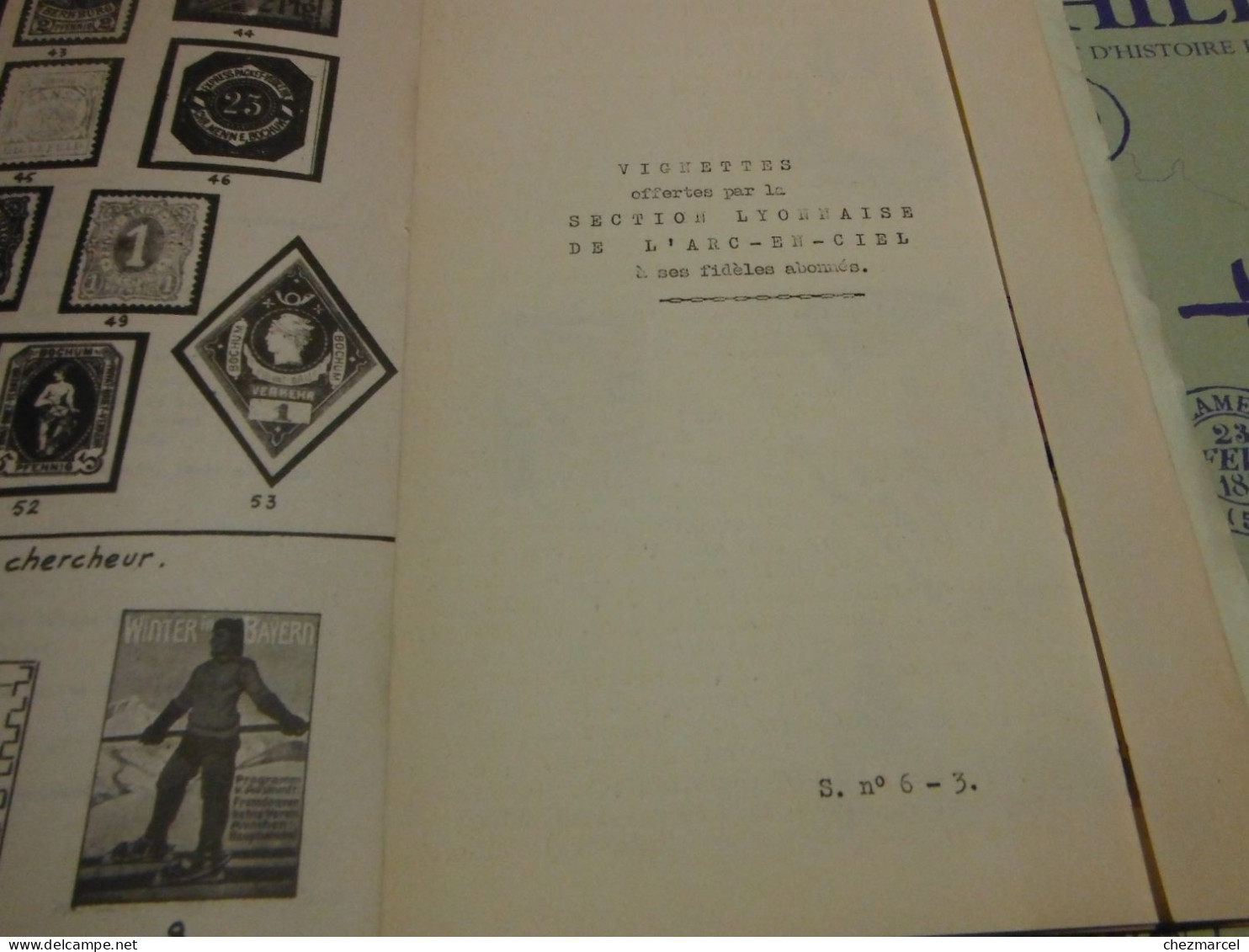 RARE  22 numeros les cahiers erinnophiles du sud.est 1961/62 et 63/64 4 annees de bulletins section lyonnaise de l aec