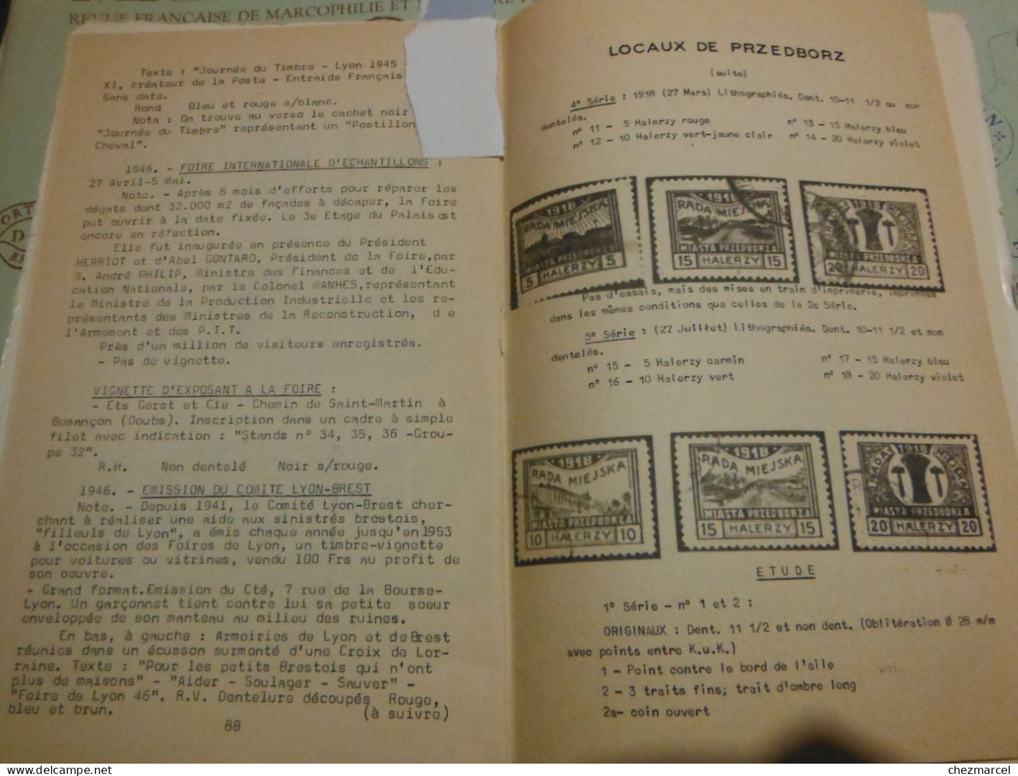 RARE  22 numeros les cahiers erinnophiles du sud.est 1961/62 et 63/64 4 annees de bulletins section lyonnaise de l aec