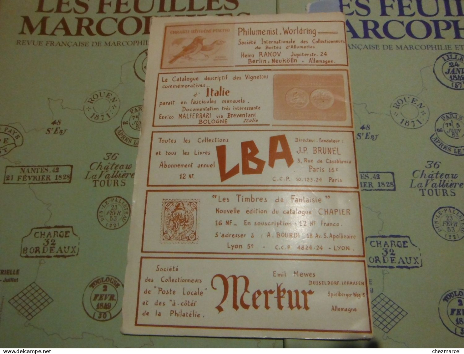 RARE  22 numeros les cahiers erinnophiles du sud.est 1961/62 et 63/64 4 annees de bulletins section lyonnaise de l aec