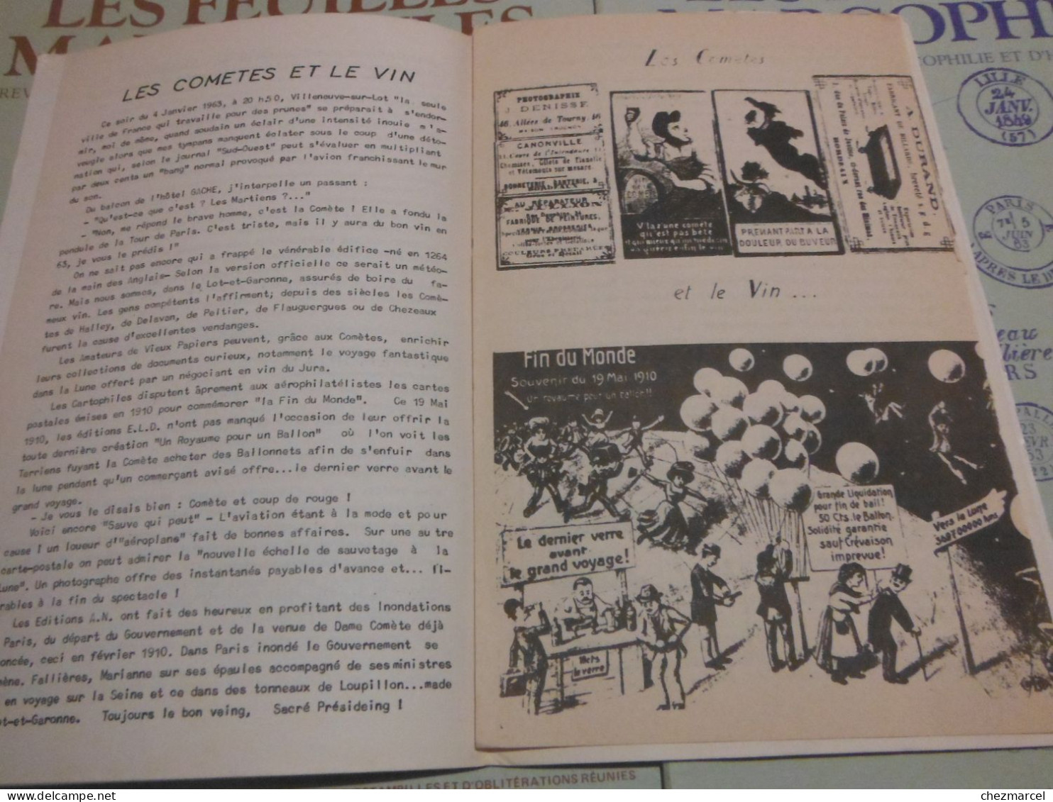 RARE  22 numeros les cahiers erinnophiles du sud.est 1961/62 et 63/64 4 annees de bulletins section lyonnaise de l aec