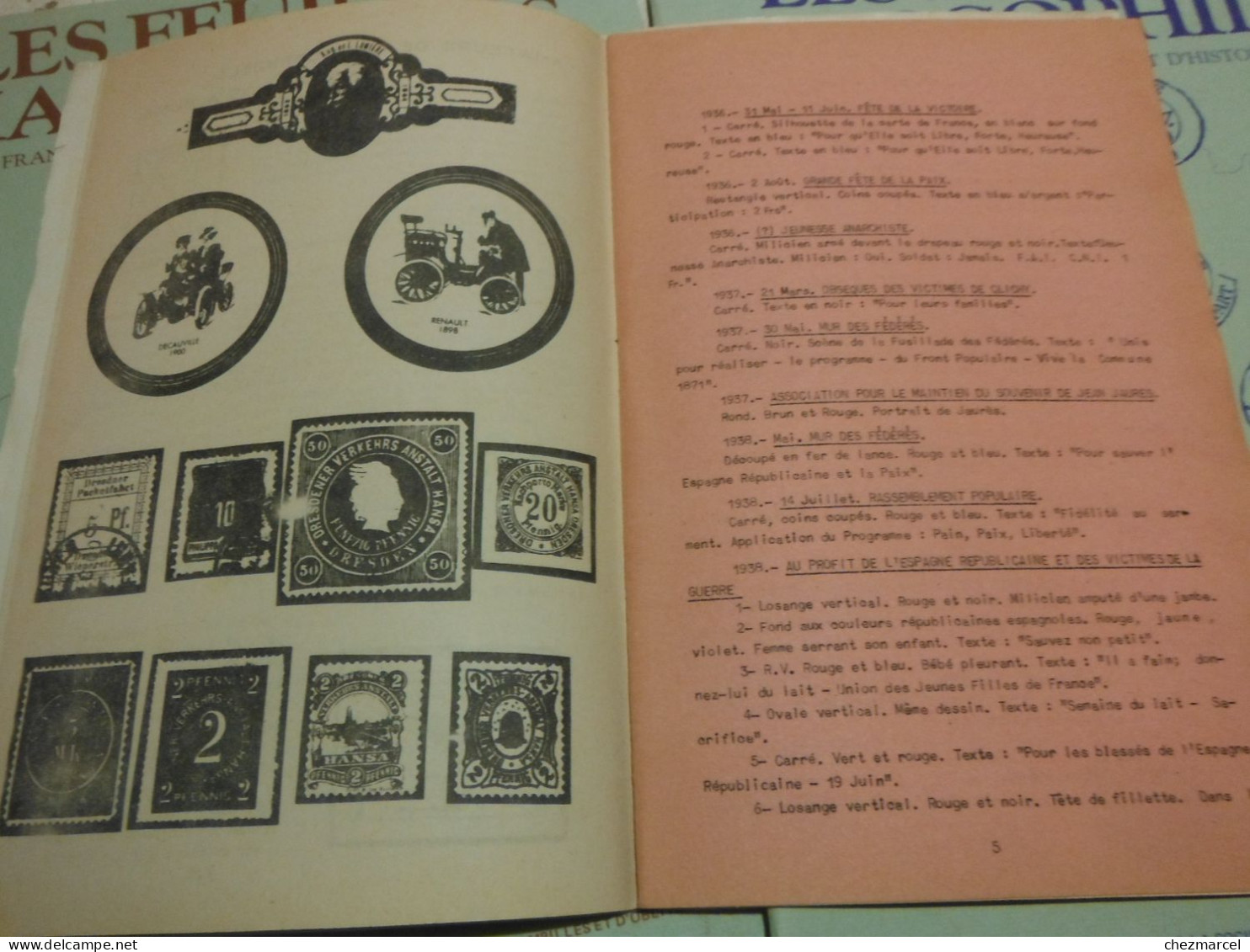 RARE  22 numeros les cahiers erinnophiles du sud.est 1961/62 et 63/64 4 annees de bulletins section lyonnaise de l aec