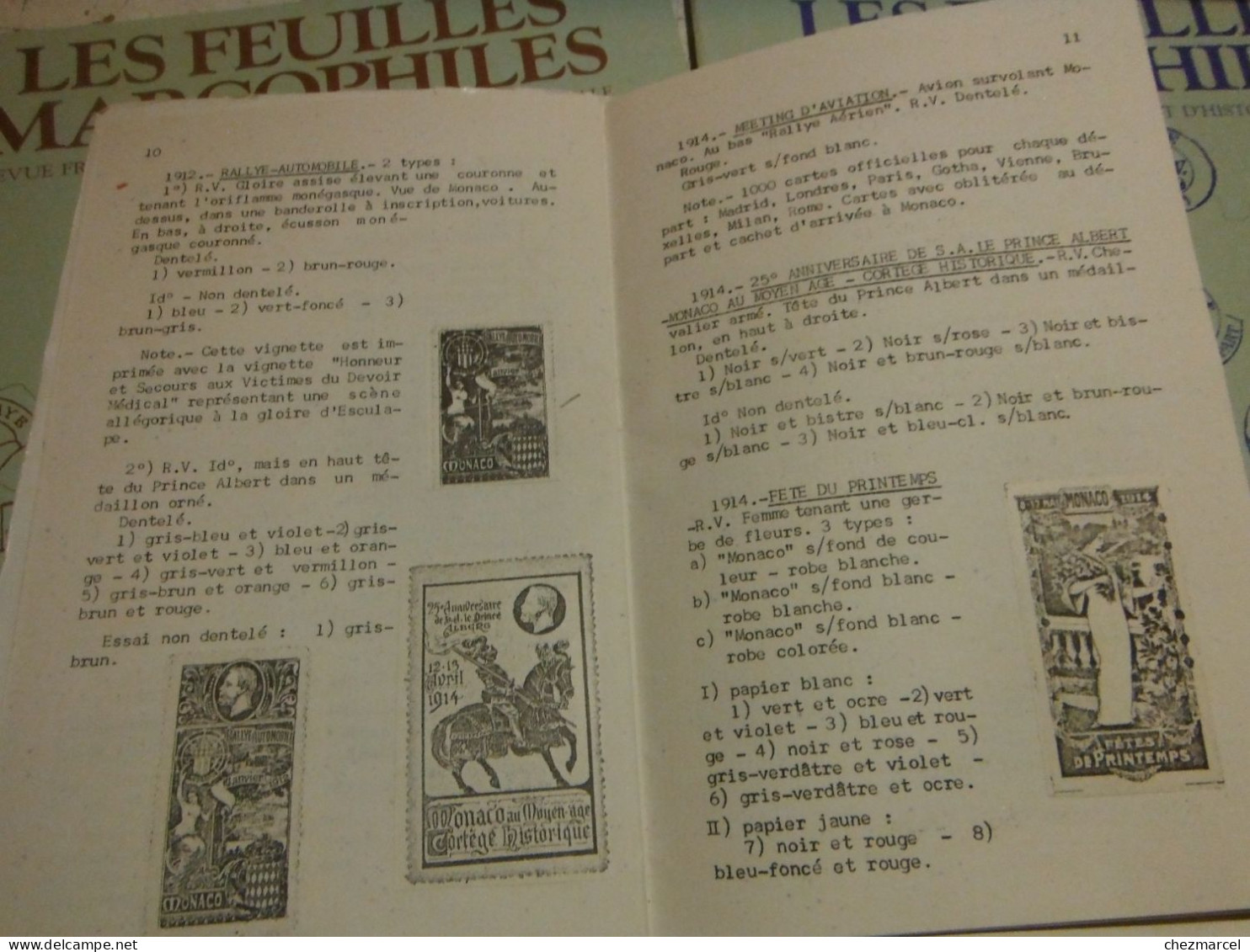 RARE  22 numeros les cahiers erinnophiles du sud.est 1961/62 et 63/64 4 annees de bulletins section lyonnaise de l aec