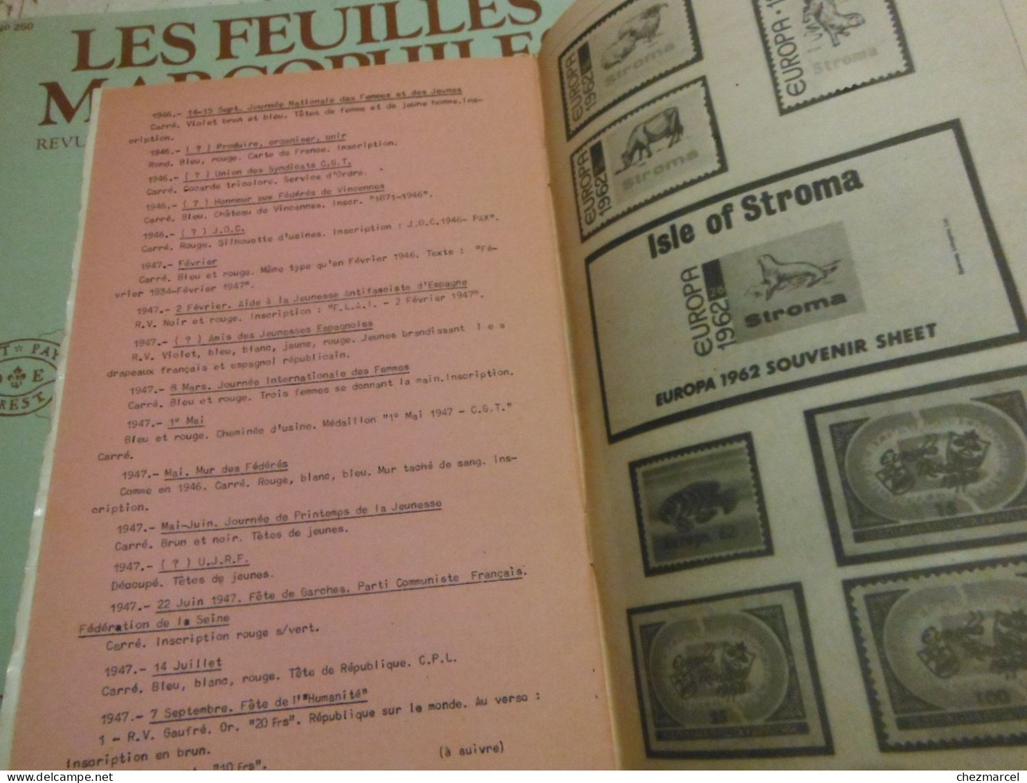 RARE  22 numeros les cahiers erinnophiles du sud.est 1961/62 et 63/64 4 annees de bulletins section lyonnaise de l aec