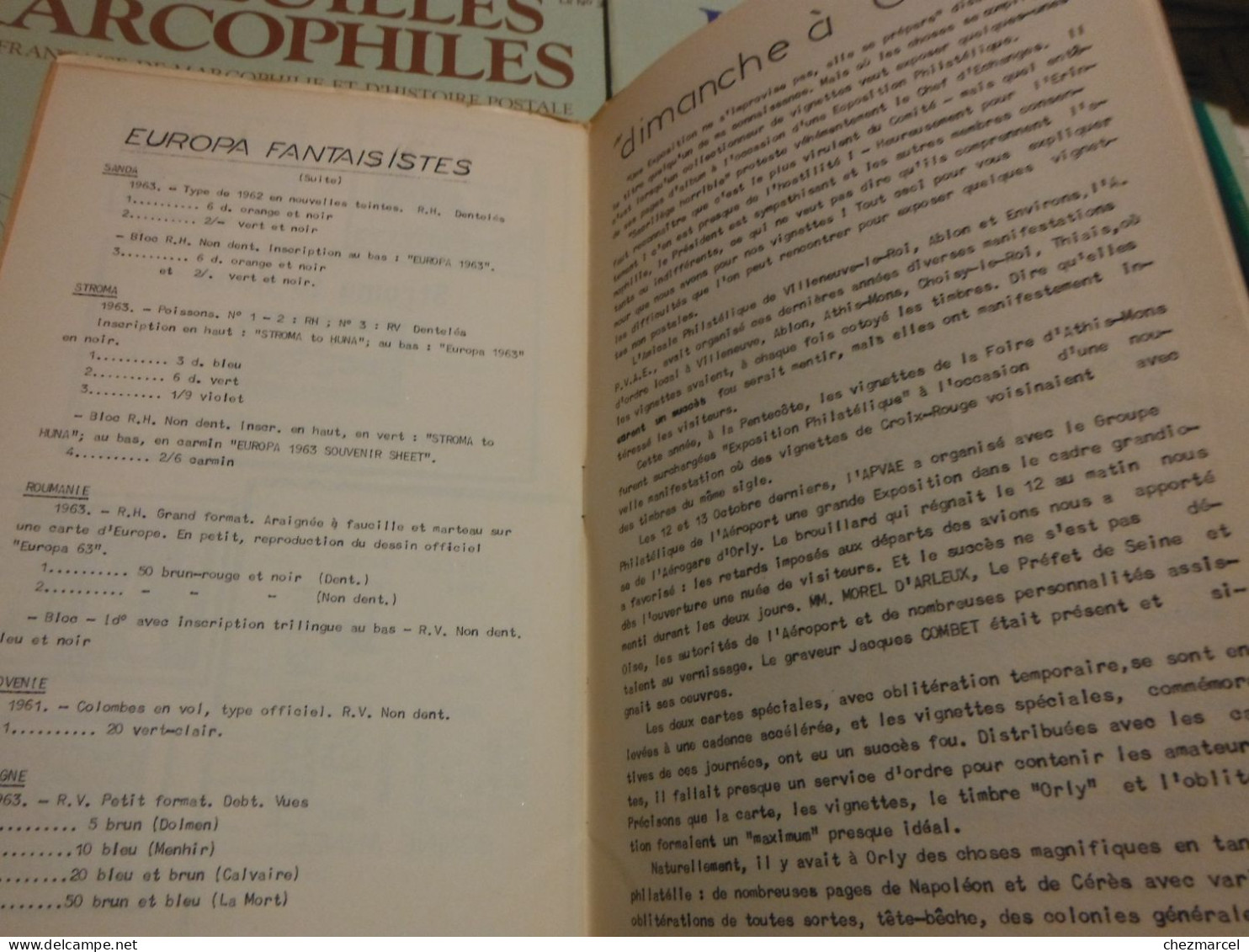 RARE  22 numeros les cahiers erinnophiles du sud.est 1961/62 et 63/64 4 annees de bulletins section lyonnaise de l aec