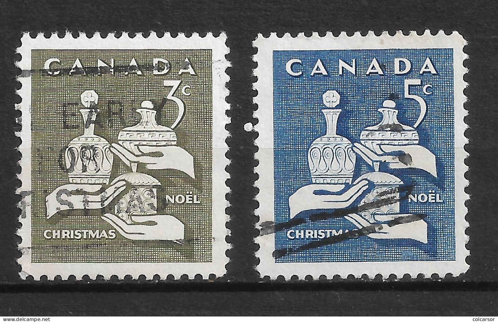 "CANADA  N° 367/68   "  NOEL " - Used Stamps
