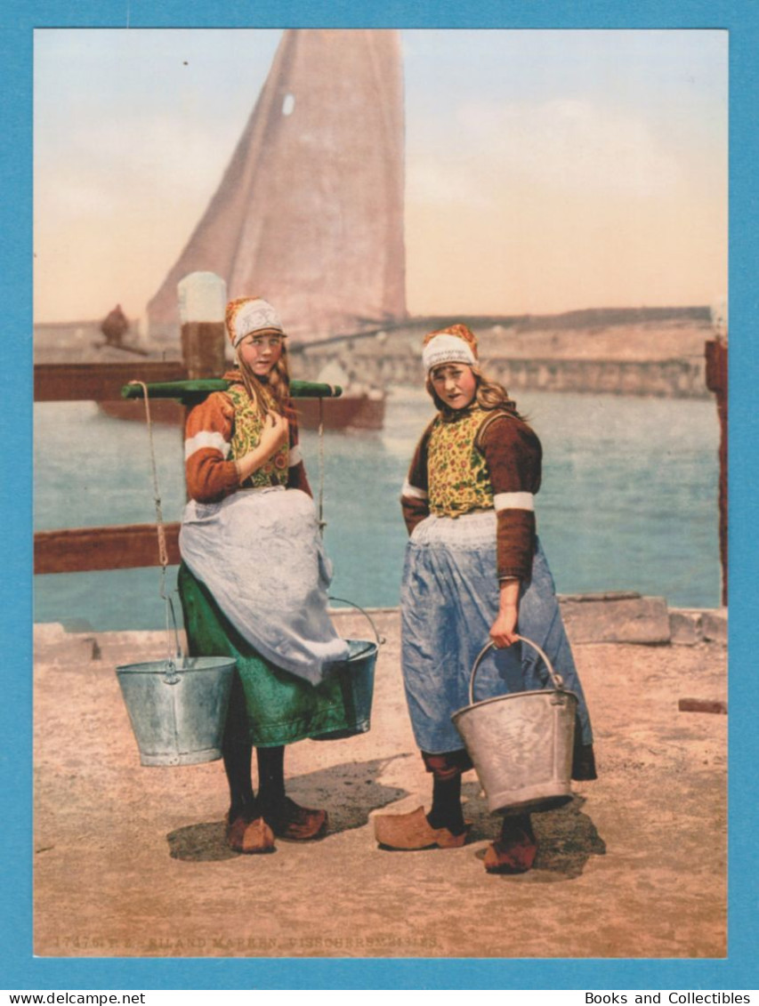 Photochrom 15x20 Cm * Native Girls, Marken Island, Holland * Detroit Publishing Co. N° 17476 * Rif. FTG-AA06 - Personas