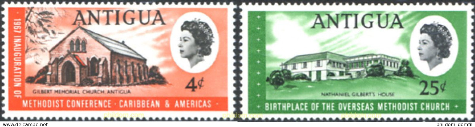 721285 MNH ANTIGUA 1967 AUTONOMIA DE LA IGLESIA METODICA DEL CARIBE Y DE AMERICA - Otros & Sin Clasificación