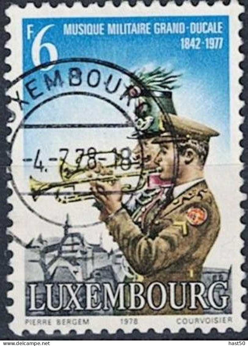 Luxemburg - 135 Jahre Militärkapelle (MiNr: 970) 1976 - Gest Used Obl - Used Stamps