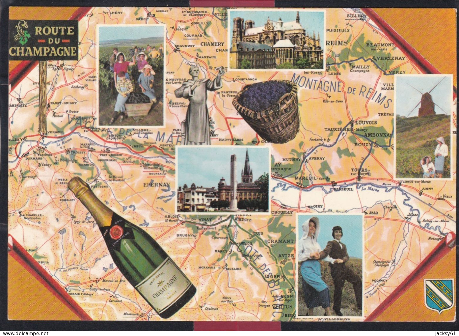 51 - Carte De La Champagne - Champagne-Ardenne