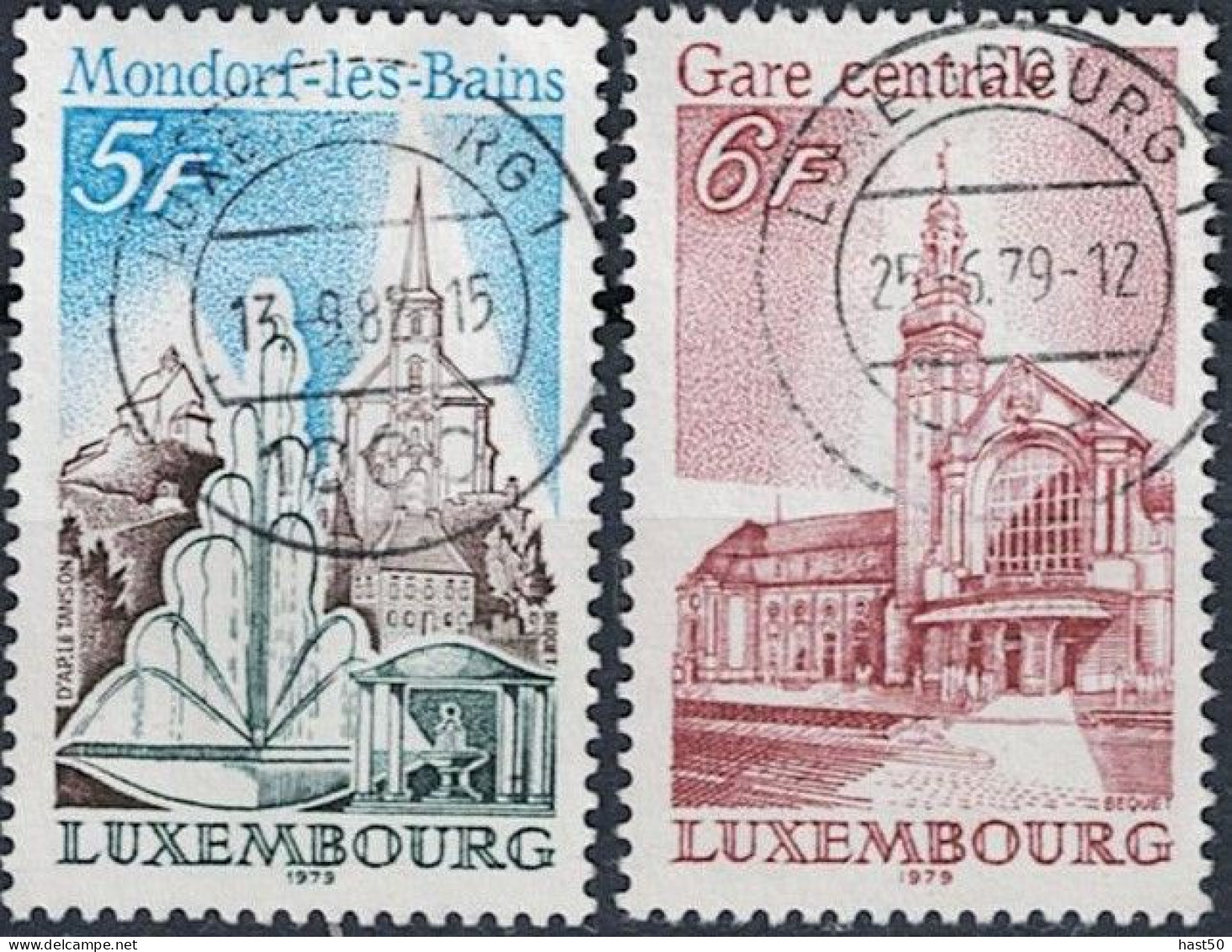 Luxemburg - Sehenswürdigkeiten (MiNr: 985/6) 1979 - Gest Used Obl - Gebruikt