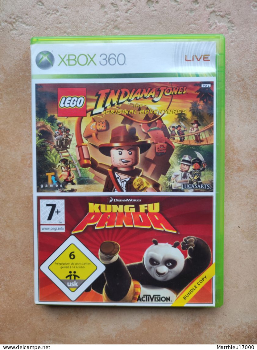 Jeux XBOX 360 -  Lego Indiana Jones & Kung Fu Panda - Xbox 360