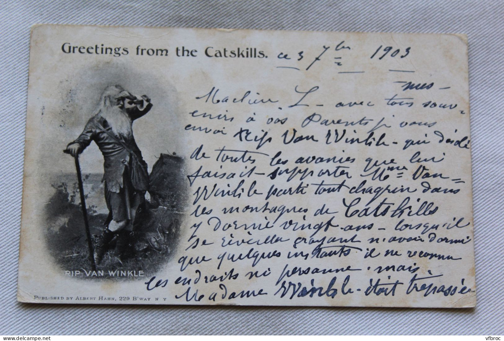 Cpa 1903, Greetings From The Catskills, USA, Etats Unis - Catskills