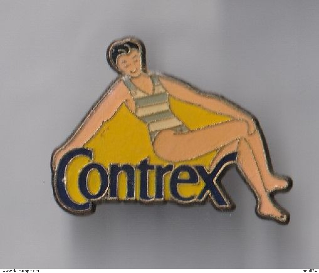 PIN'S THEME PIN UP  BOISSON CONTREX  EAU MINERALE  FEMME EPOXY - Pin-Ups