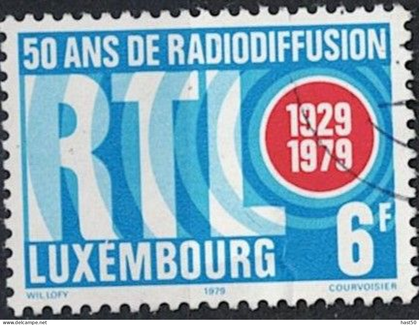 Luxemburg - 50 Jahre RTL (MiNr: 997) 1979 - Gest Used Obl - Gebruikt