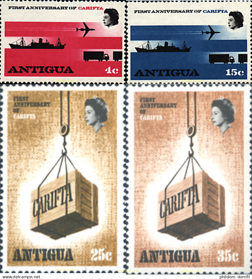 41405 MNH ANTIGUA 1969 LIBRE CAMBIO EN EL CARIBE - Autres & Non Classés