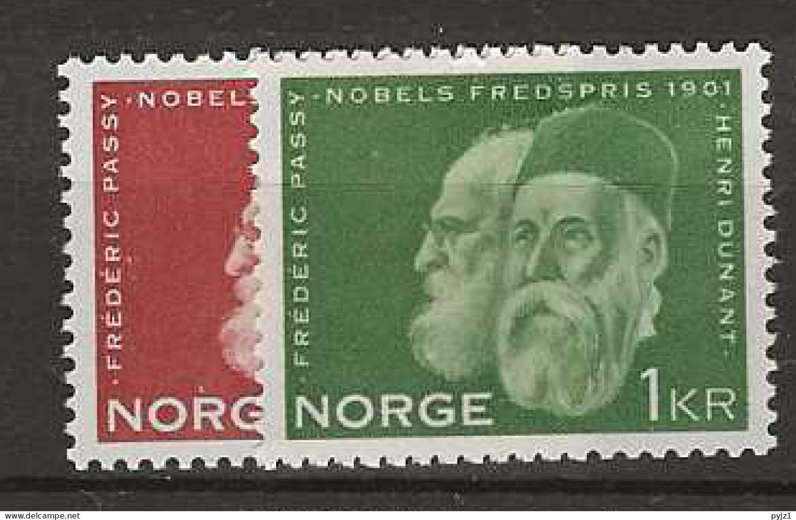 1961 MNH Norway Mi 464-65 Postfris** - Ungebraucht