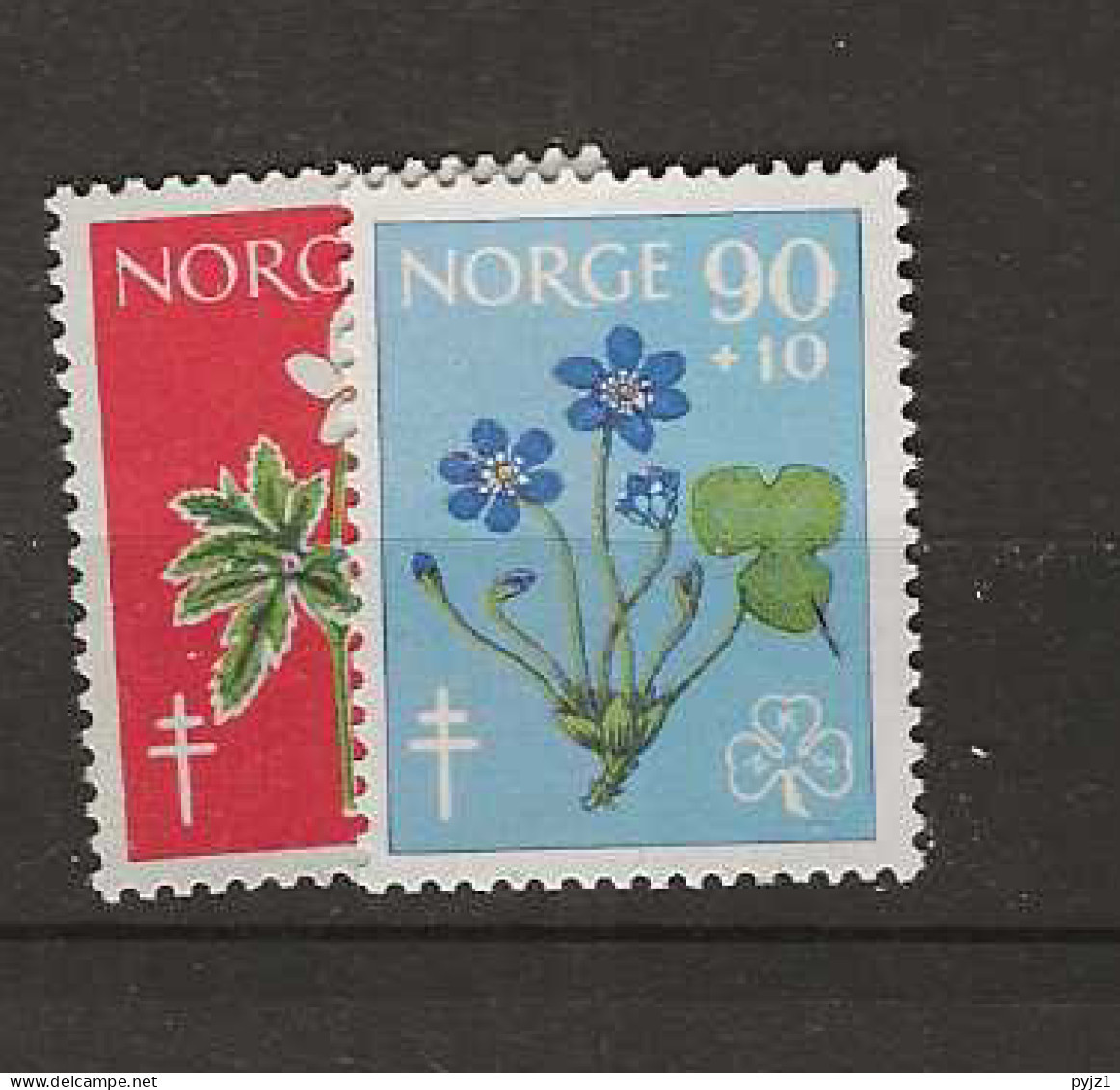 1960 MNH Norway Mi 438-39, Postfris** - Nuovi