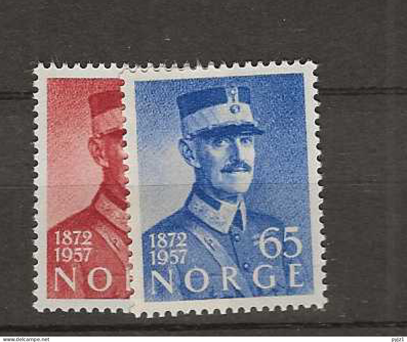 1957 MNH Norway Mi 416-17 Postfris** - Unused Stamps