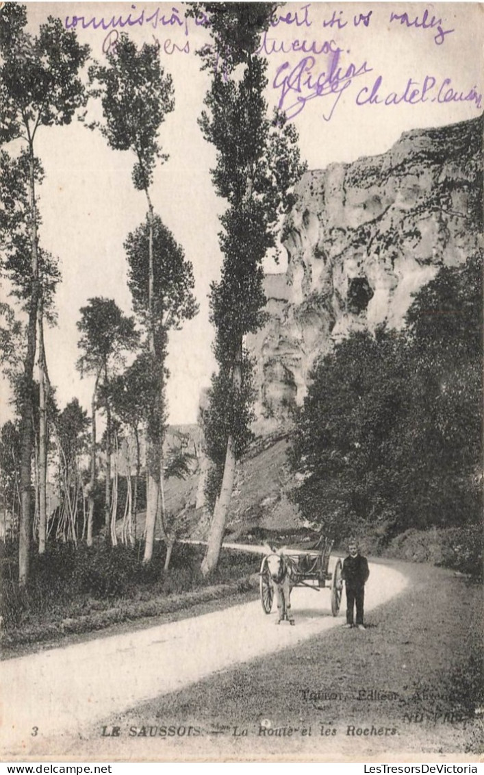 FRANCE - Le Saussois - La Route Et Les Rochers - Carte Postale Ancienne - Otros & Sin Clasificación