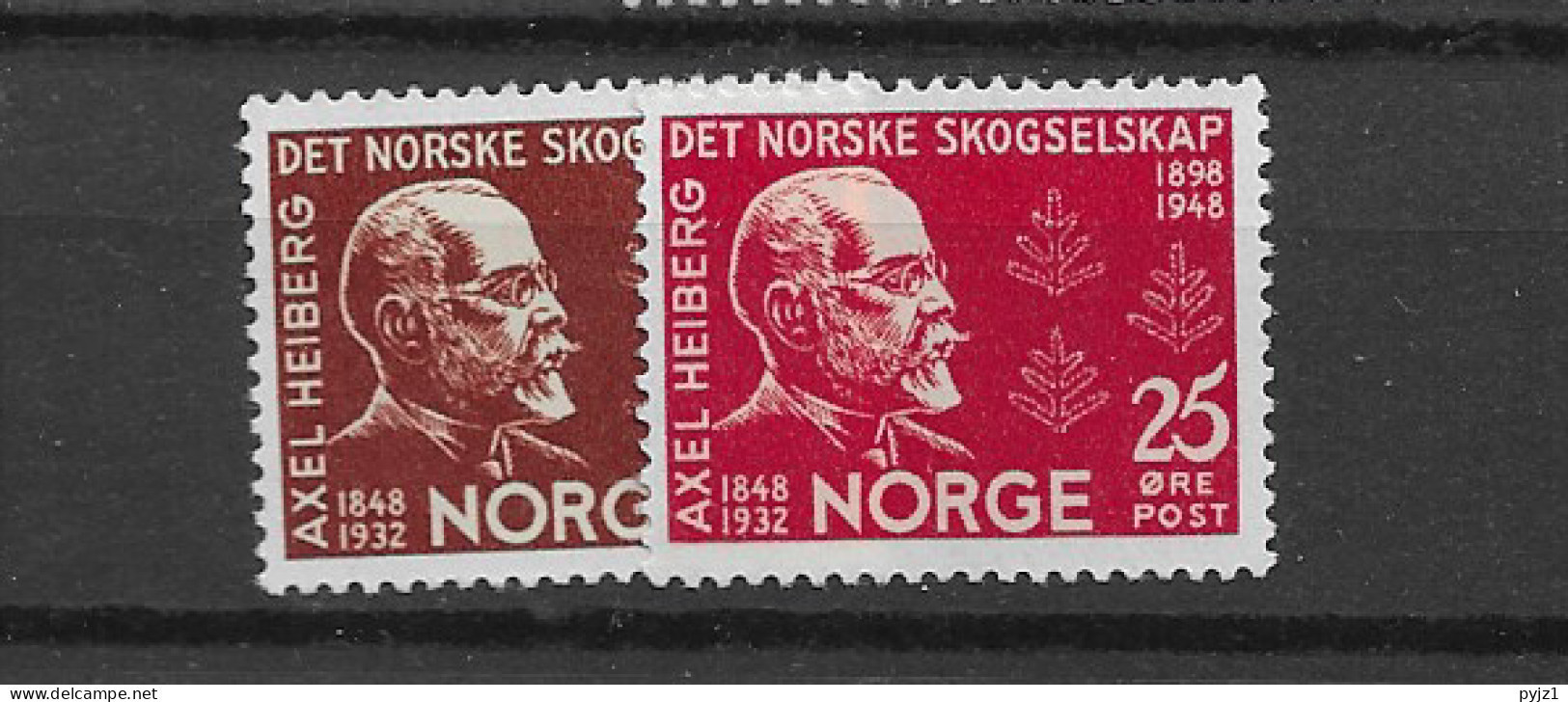 1948 MNH Norway Mi 336-37 Postfris** - Nuovi