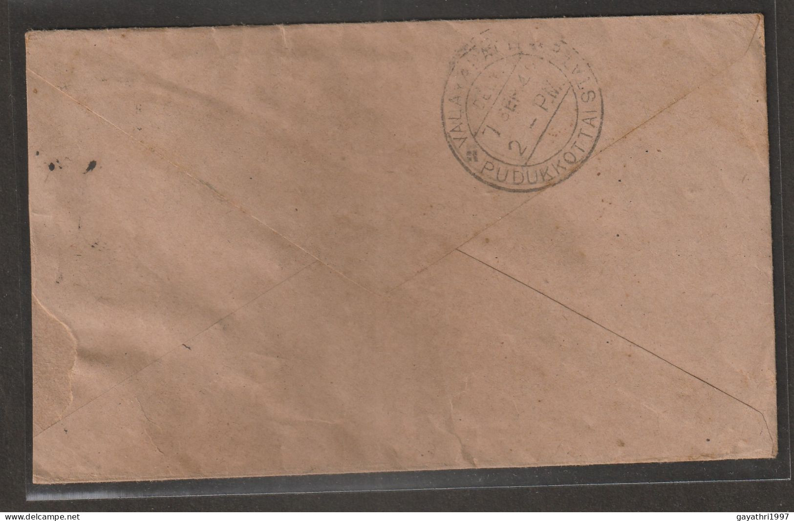 Ceylon Stamp On Cover From Colombo To India With Censor CANCELLATION 1942 2ND WORLD WAR PERIOUD (A204) - Sri Lanka (Ceylan) (1948-...)