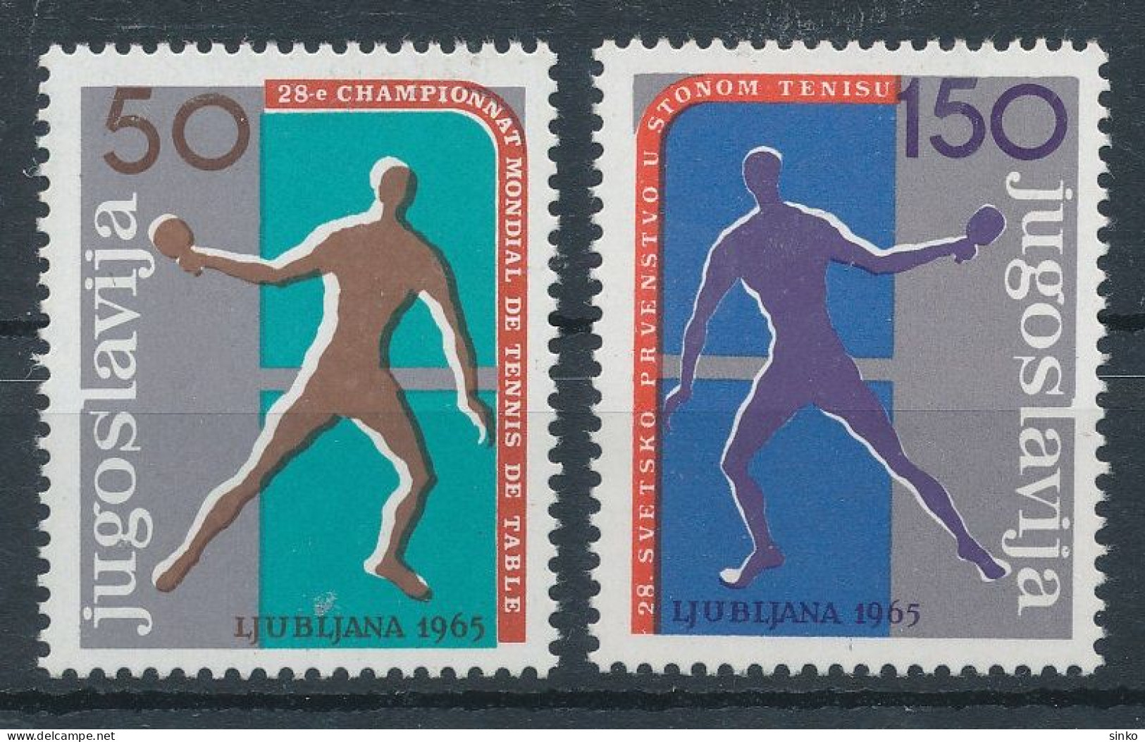 1965. Yugoslavia - Sports - Tennis De Table