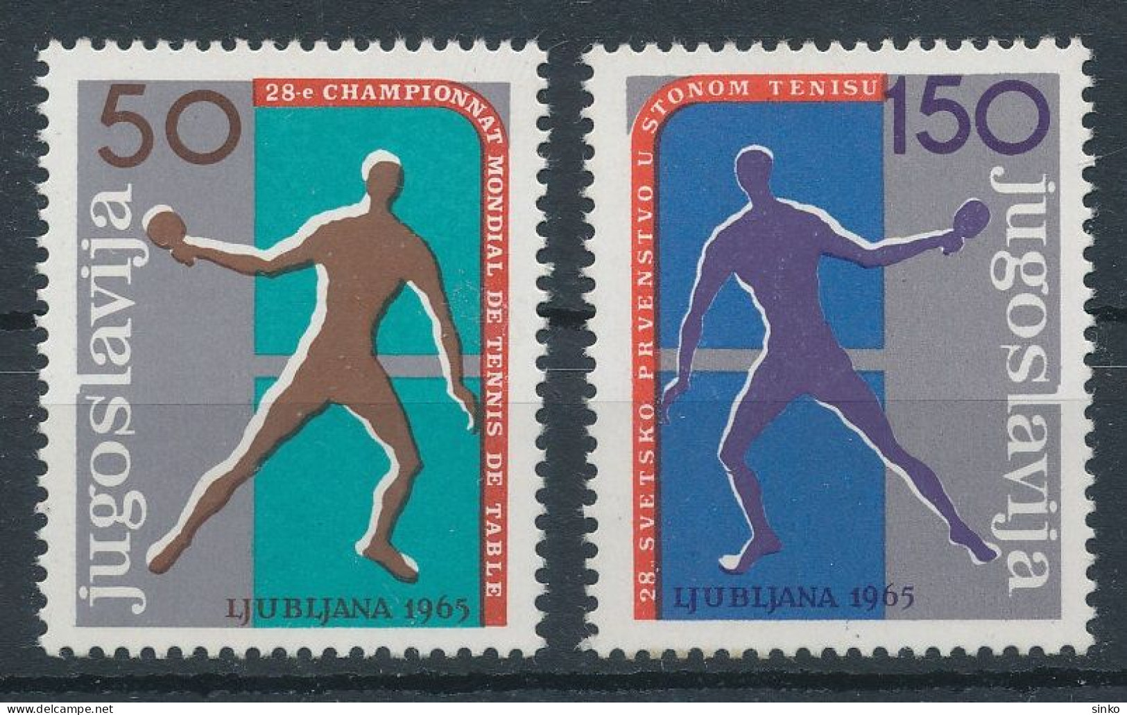 1965. Yugoslavia - Sports - Tenis De Mesa