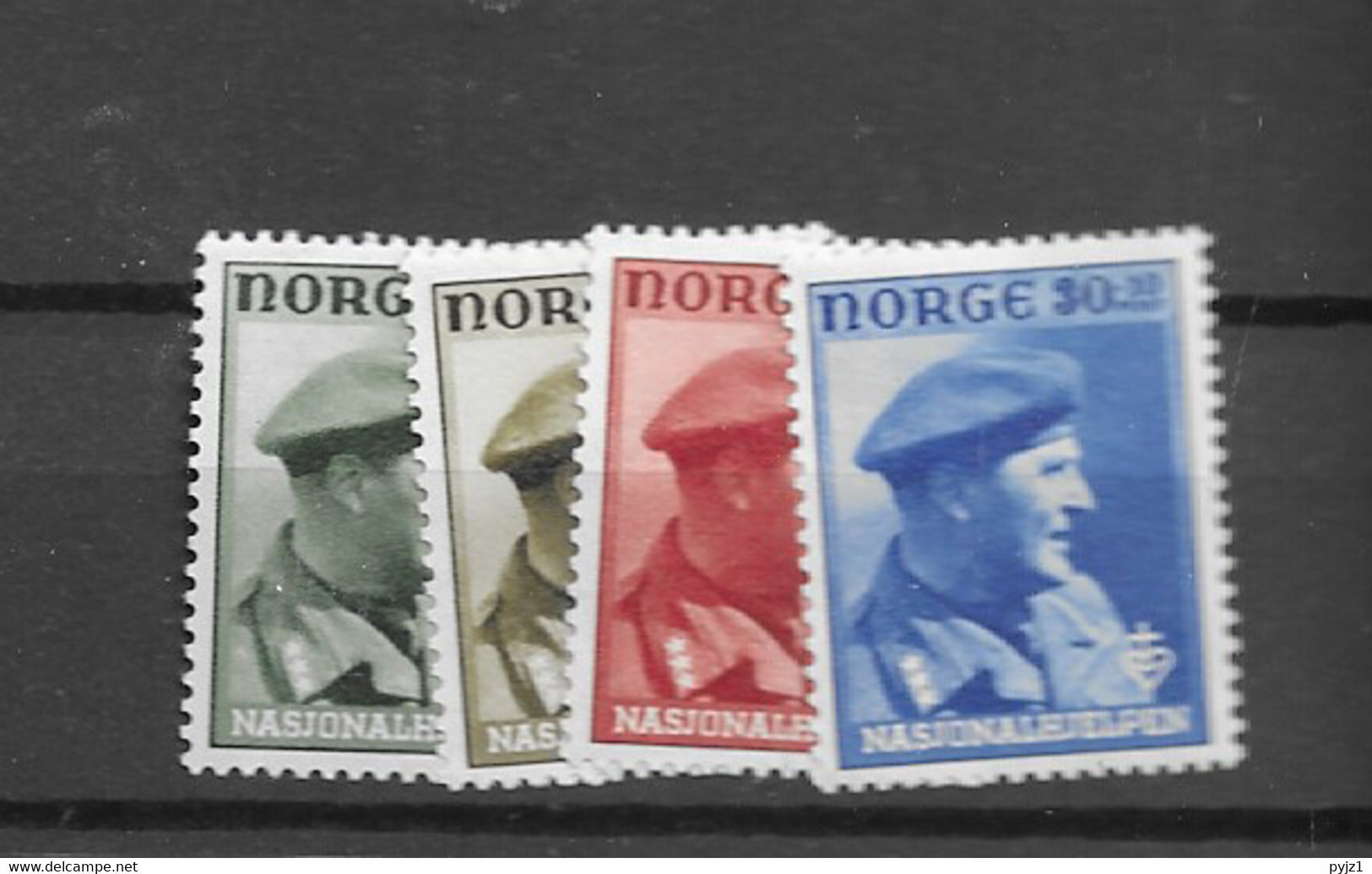 1946 MNH Norway Mi 310-13 Postfris** - Nuovi