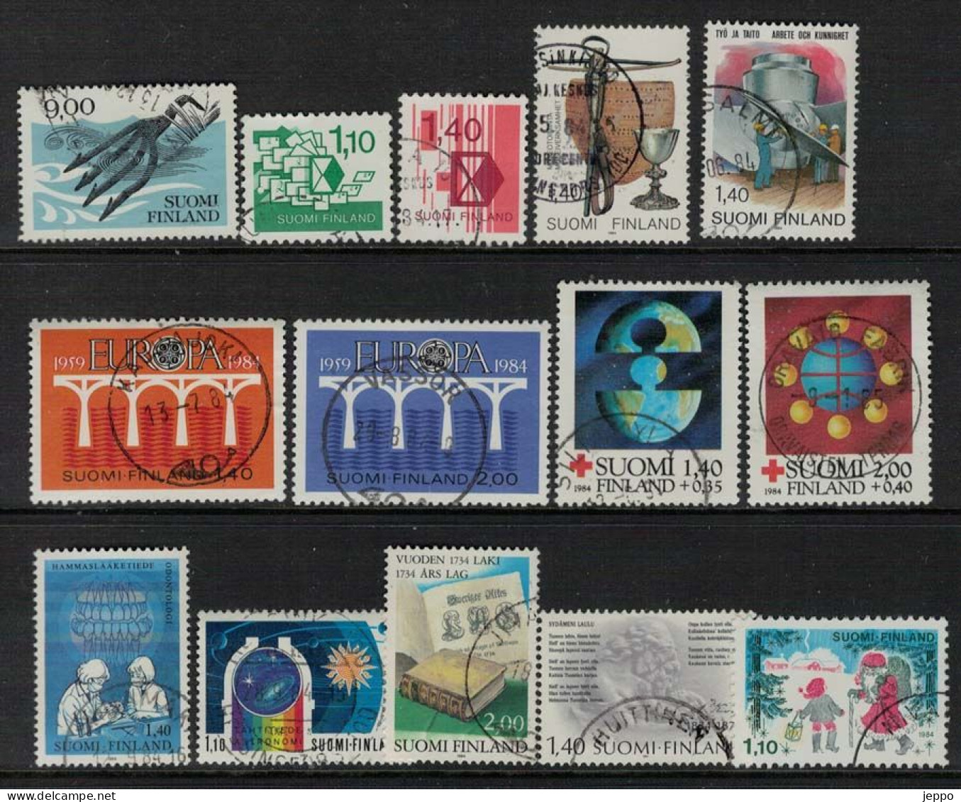 1984 Finland Complete Year Set Fine Used. - Años Completos