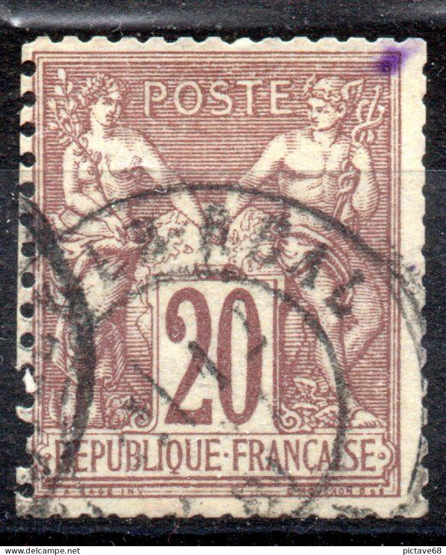 FRANCE / SAGE TYPE I N° 67  20c Lilas  Oblitéré - 1876-1878 Sage (Type I)