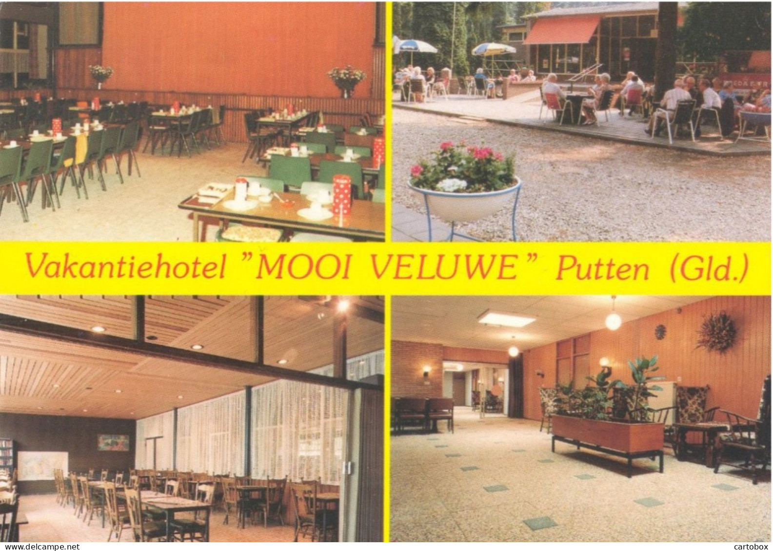 Putten, Vakantiehotel Mooi Veluwe (met Machinestempel) (Een Raster Op De Kaart Is Veroorzaakt Door Het Scannen) 2 X Scan - Putten