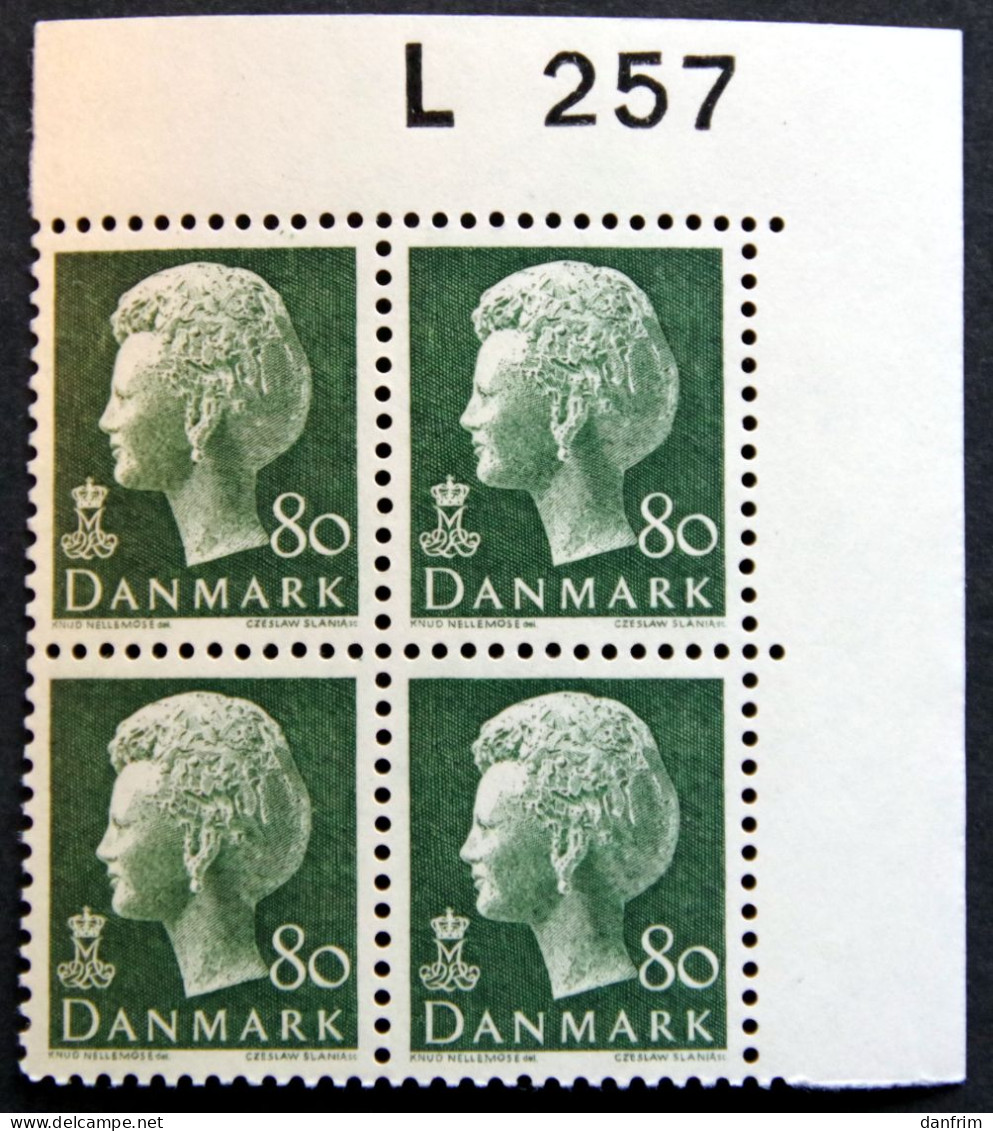 Denmark 1974   Queen Margrethe II   Cz.Slania   MiNr559y   MNH (** )    (lot KS 1471) - Unused Stamps