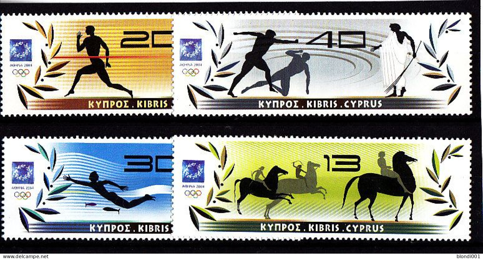 Olympic 2004 - Olympiques - History - CYPRUS - Set MNH - Sommer 2004: Athen