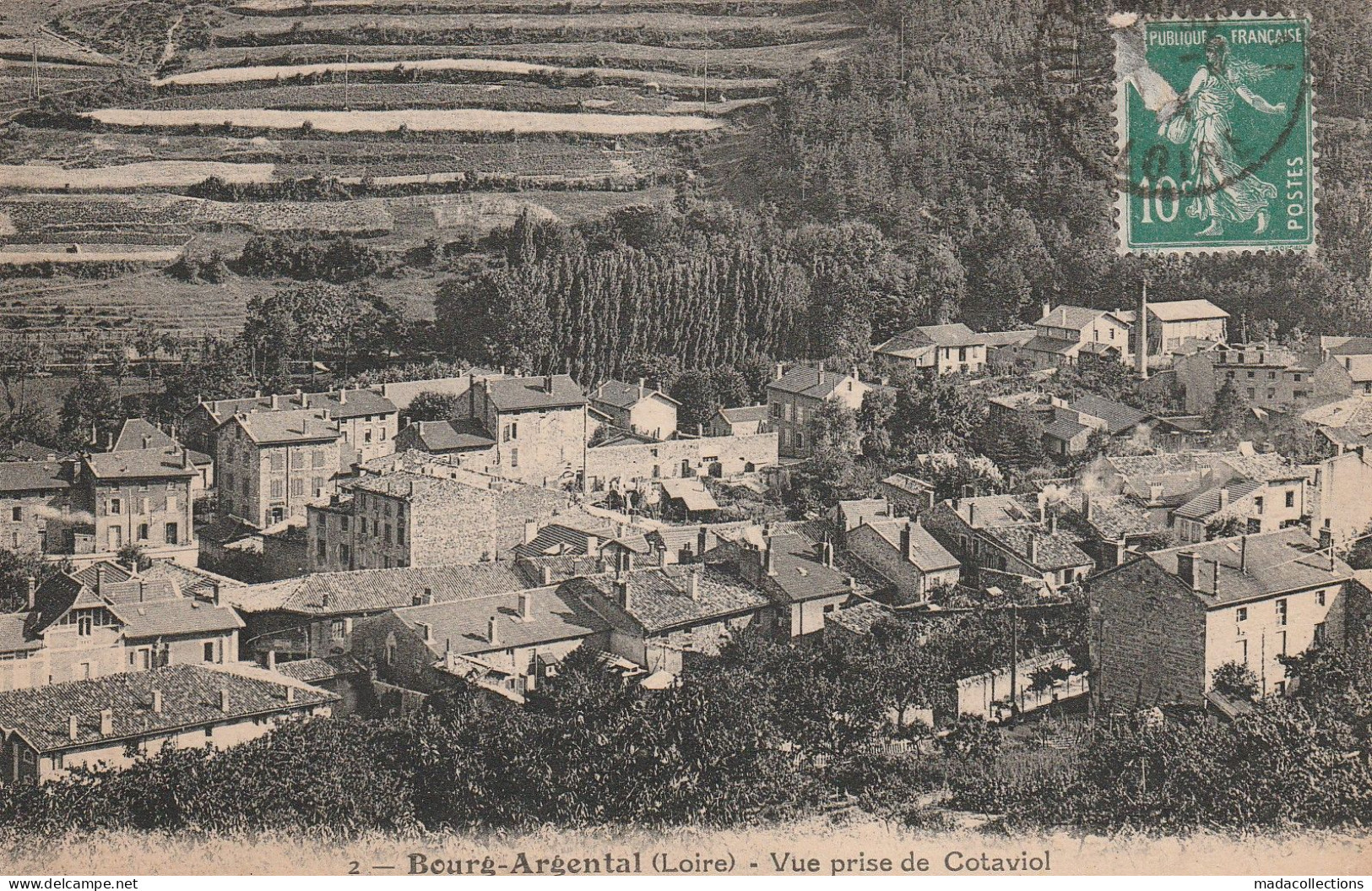 Bourg Argental (42 - Loire) Vue Prise De Cotaviol - Bourg Argental