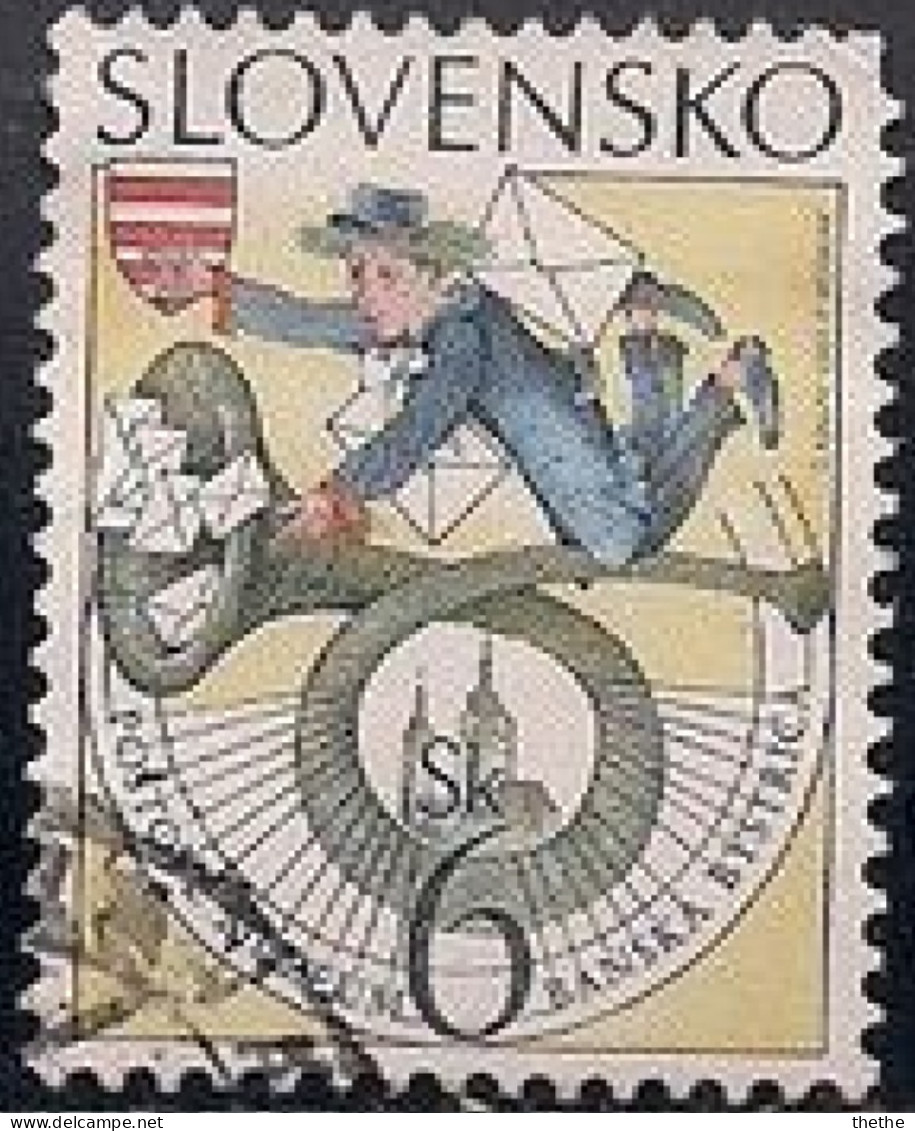 SLOVAQUIE - Musée Postal De Banska Bystrica : Composition Avec Cor De Poste - Used Stamps