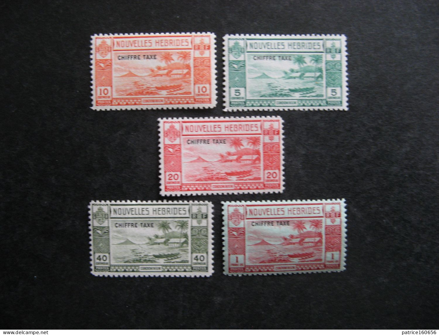 A).  Nouvelles-Hébrides:  TB Série Timbres-Taxe N° 11 Au N° 15, Neufs X. - Postage Due