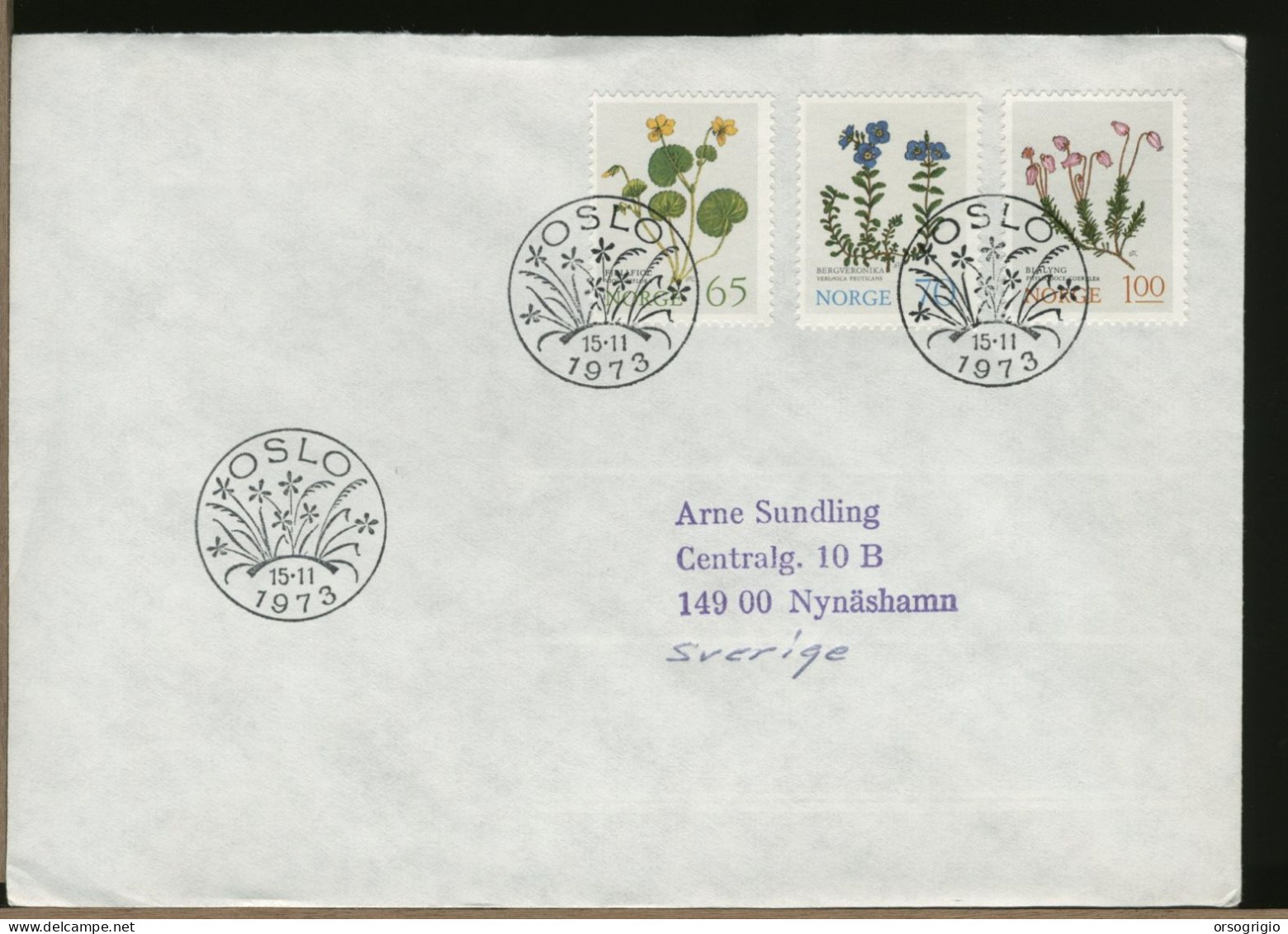 NORVEGIA - NORGE - FDC 1973    FLOWER - FDC