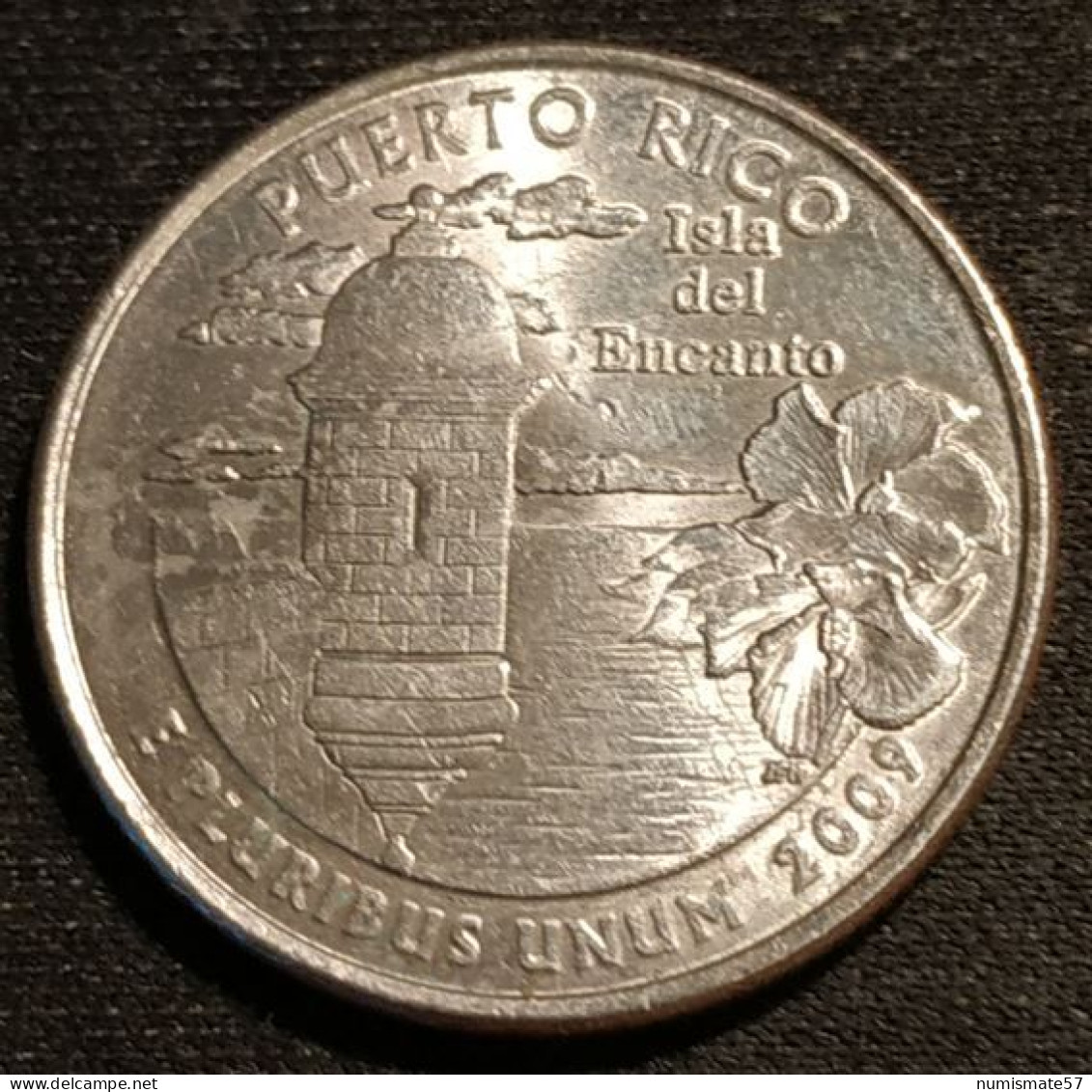 ETATS UNIS - USA - ¼ - 1/4 DOLLAR 2009 P - Puerto Rico - KM 446 - Quarter Dollar - 1999-2009: State Quarters