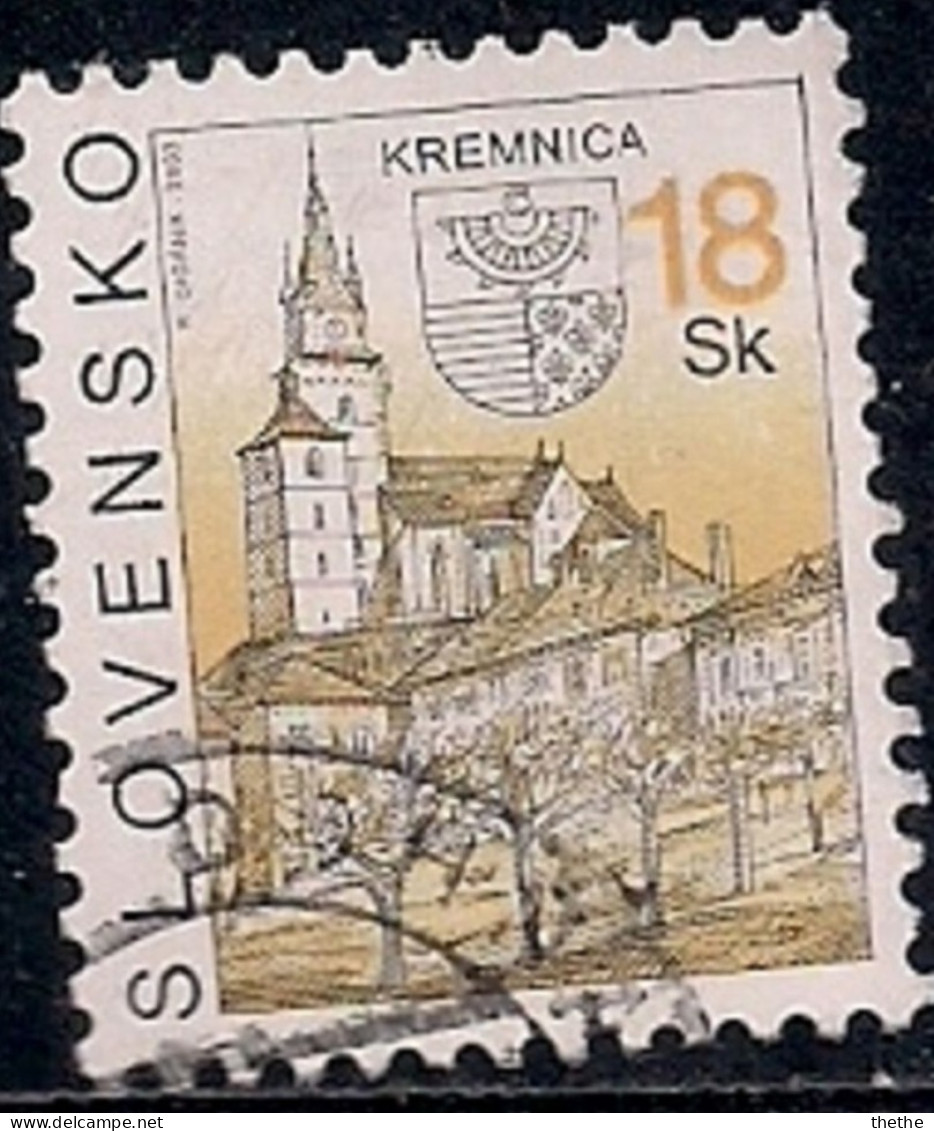 SLOVAQUIE - Kremnica : Eglise Et Armoiries - Used Stamps