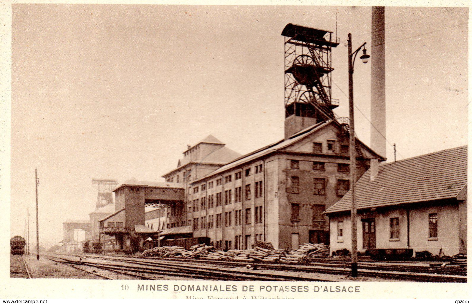 WITTENHEIM  -  Mine FERNAND  -  Mines Domaniales Des Potasses D' Alsace  -  N° 10 - Wittenheim