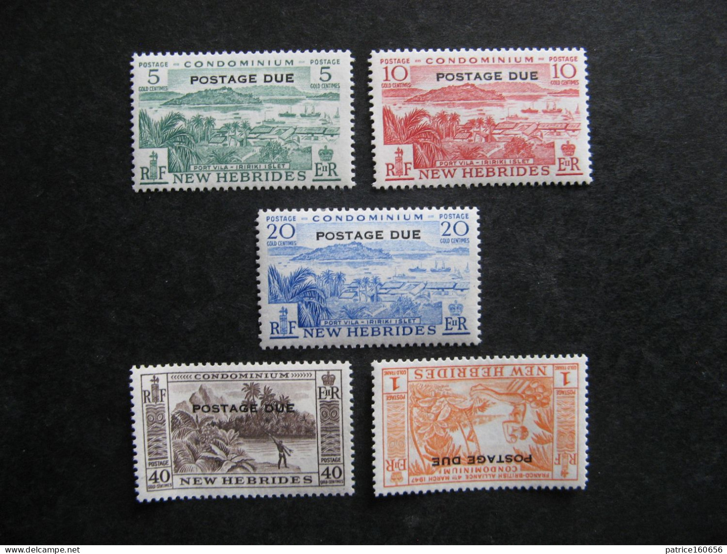 Nouvelles-Hébrides: TB  Série Timbres-Taxe N° 41 Au N° 45, Neufs XX. - Impuestos