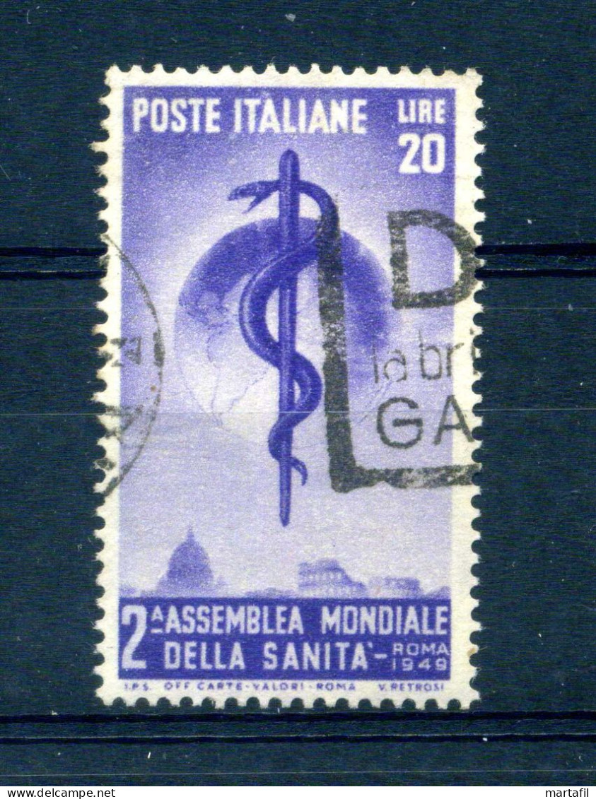 1949 Repubblica Italia SET USATO Organizzazione Mondiale Della Sanità - 1946-60: Oblitérés